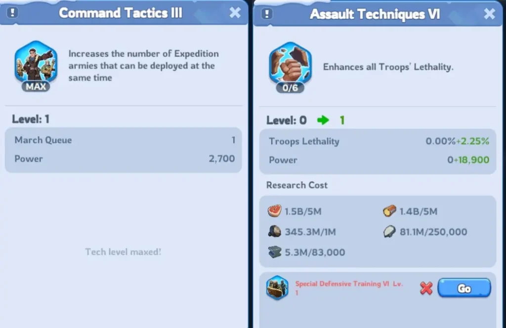 Command Tactics and Assault Techniques